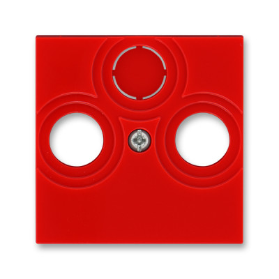 5011H-A00300 65 - Накладка ABB Levit для розеток TV-R / TV-R-SAT красный - 2CHH080300A4065