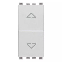 Vimar Переключатель с центр положением 2P 10AX ,серебро матовое, 20060.N