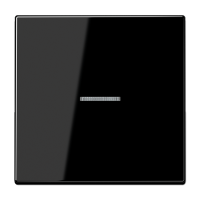 Клавиша для KNX кнопки, 1 группа, с окошком и символами"стрелки"; дюропласт; черный, LS101KO5SW