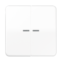 Клавиши для сдвоенных выключателей с подсветкой; белые, CD595KO5WW