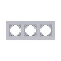 Рамка 3-постовая, серый Kollinger Eleganz Plex EP3GY