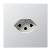 Швейцарская розетка, алюминий, AL1520-13SEV