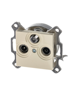 ABB EPJ Levit слоновая кость / белый Розетка TV-R-SAT, слоновая кость