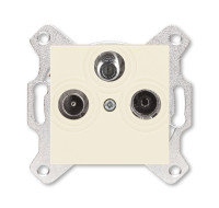 ABB EPJ Levit слоновая кость / белый Розетка TV-R-SAT, слоновая кость