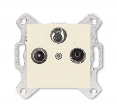 ABB EPJ Levit слоновая кость / белый Розетка TV-R-SAT, слоновая кость