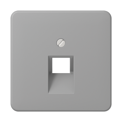 Крышка для ординарной телефонной и компютерной розетки  UAE; серая, CD569-1UAGR