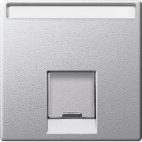 SM Накладка для комп. розетки 1хRJ45 UTP/FTP/STP, алюм. SM Накладка для комп. розетки 1хRJ45 UTP/FTP/STP, алюм.
