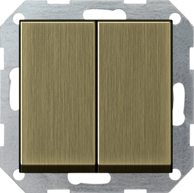 0125603 Gira Выключатель с самовозвратом 2 клавишный