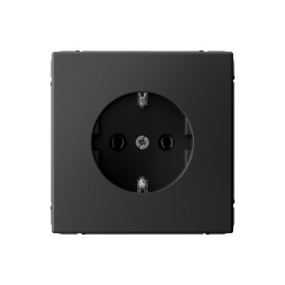 GAL001443 - ARTGALLERY РОЗЕТКА с заземлением, 16А, механизм, БАЗАЛЬТ, Systeme Electric