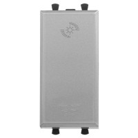 4404341 - ДКС Диммер кнопочный модульный для LED ламп, "Avanti", "Закаленная сталь", 1модуль