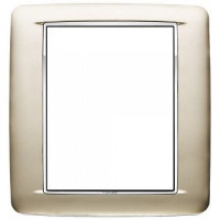 Vimar Накладка с закруглениями для 8 модулей никель сатинированый, 20698.C22 Vimar Накладка с закруглениями для 8 модулей никель сатинированый, 20698.C22