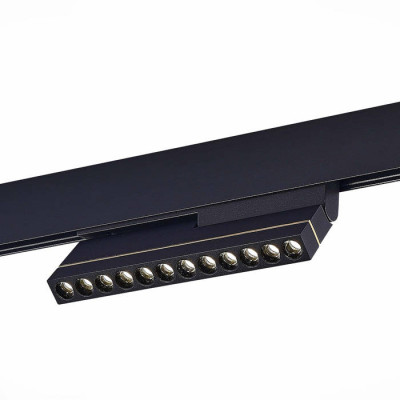ST LUCE ST805.446.12 Магнитный трековый светильник Черный LED 1*12W 4000K 450Lm Ra>90 36° IP20 L220xW22xH117 48VV