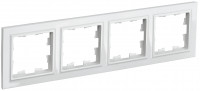 BRITE Рамка 4-мест. РУ-4-БрБ бел. IEK, BR-M42-K01