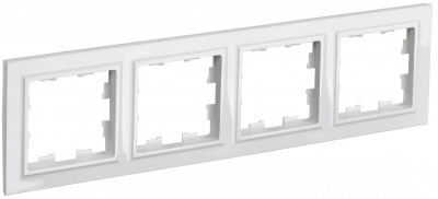 BRITE Рамка 4-мест. РУ-4-БрБ бел. IEK, BR-M42-K01