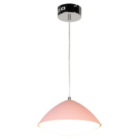 LUSSOLE ABERDEEN Подвесной светильник, цвет основания - красный, плафон - акрил (цвет - белый), 1x10W LED, LSP-8228