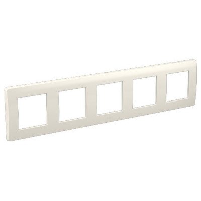 ДКС Рамка на 2+2+2+2+2 модуля (пятиместная), белая, RAL9010, 75015W