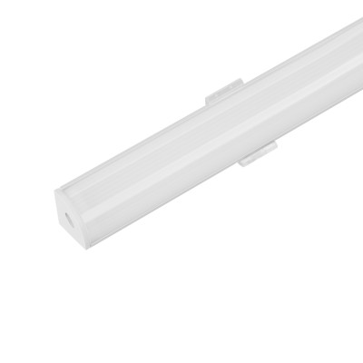 Профиль с экраном ARH-KANT-H16-2000 ANOD+OPAL (Arlight, Алюминий), 036770