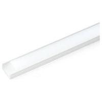 Профиль алюминиевый "накладной", белый, CAB262 с матовым экраном, 2 заглушками, 4 крепежами в комплекте, Feron 10374 Профиль алюминиевый "накладной", белый, CAB262 с матовым экраном, 2 заглушками, 4 крепежами в комплекте, Feron 10374