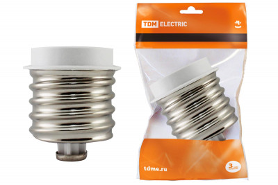 Переходник E40-E27, белый, TDM Electric, SQ0335-1003