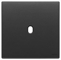 Vimar Накладка Vintage, 2 модуля на 1 выключатель, металл антрацит, 22672.1.03