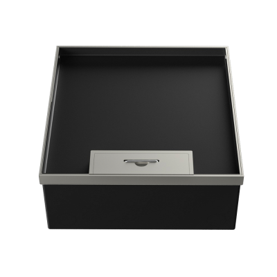 Donel Лючок в пол 24 мод. (12 мод. 45х45 мм.), металл, в уровень с напольным покрытием, DFB24MLVL