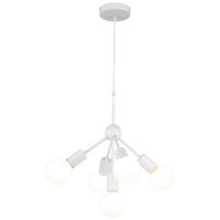 LUSSOLE KENNER Люстра подвесная, цвет основания - белый, 5x40W E27, LSP-8268