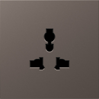 Donel S08 мокко накладка для  розетки мультистандарт, со шторками 16A 250 В~,серия DB, DS11653