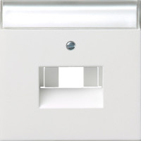 0284112 Gira Накладка для коммутационной розетки UAE/IAE с полем для надписи