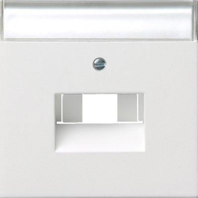 0284112 Gira Накладка для коммутационной розетки UAE/IAE с полем для надписи