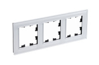 ATN320103 - ATLASDESIGN NATURE 3-постовая РАМКА, ОРГАНИЧЕСКОЕ СТЕКЛО БЕЛЫЙ, Systeme Electric