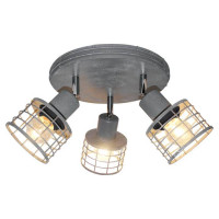 LUSSOLE GREELEY Спот, цвет основания - серый, 3x60W E27, LSP-9969