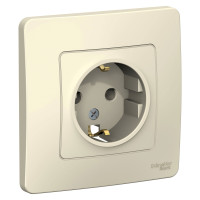 BLANCA С/У РОЗЕТКА с заземлением без шторок, 16А, 250В, МОЛОЧНЫЙ BLANCA С/У РОЗЕТКА с заземлением без шторок, 16А, 250В, МОЛОЧНЫЙ