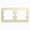 Glossa Рамка 2-ная, горизонтальная, беж.