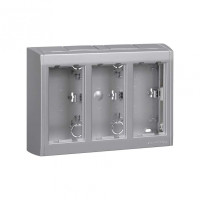 Simon Connect Алюминий Коробка Cima Pro в сборе для наружного монтажа на 3 Cima-модуля, SBC300-8
