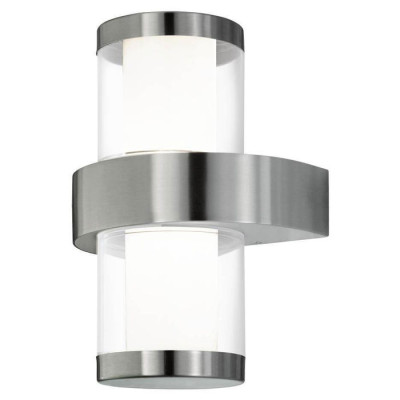 94799 Уличный светодиодный настенный светильник BEVERLY 1, 2х3,7W(LED), L200, H270, A130, нержавеюща