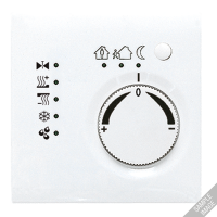 KNX-регулятор с шинным сопряжением с ручкой для установки температуры; светло-серый, LS2178LG