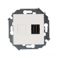 Simon Simon15 Розетка HDMI, сл. кость, 1591407-031
