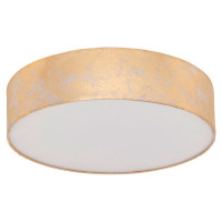 97641 Потолочный светильник VISERBELLA, 1х60W (E27), ?380, H110, сталь, шампань / текстиль, золотой