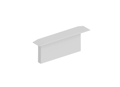 Donel,Боковая  глухая заглушка для профиля DN18509 Цвет:Белый,Серия:DN8ALE, DNCAP18509RAL9003