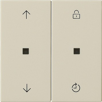 536301 Gira Накладка управления жалюзи с функцией памяти System 3000