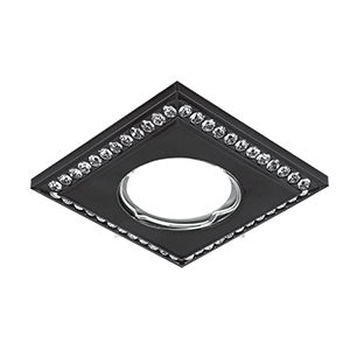 Светильник Gauss Strass CA041 Квадрат. Кристал/Черный, Gu5.3 1/30, CA041