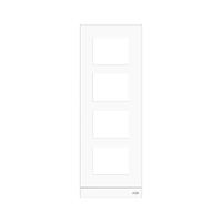 51024CF-W - Рамка станции вызова, размер 1/4, белая - 2TMA070130W0055 51024CF-W - Рамка станции вызова, размер 1/4, белая - 2TMA070130W0055