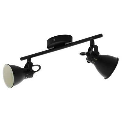 98398 Светод. спот SERAS 2, 2х3,3W(GU10), L370, B65, сталь, черный