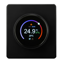 Терморегулятор ROUND Wi-Fi с/у оникс KRANZ, KR-78-0728-3