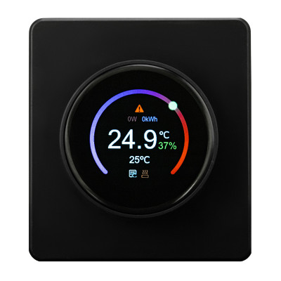 Терморегулятор ROUND Wi-Fi с/у оникс KRANZ, KR-78-0728-3