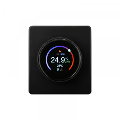 Терморегулятор ROUND Wi-Fi с/у оникс KRANZ, KR-78-0728-3