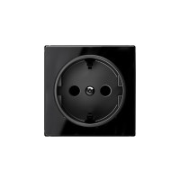 8588 CN - Накладка для розетки SCHUKO, серия SKY, цвет стекло чёрное - 2CLA858800A2501