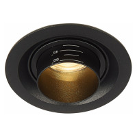 ST LUCE ST701.438.07 Св-к встр. Zoom Черный LED 1*7W 3000K 560Lm Ra 15°-60° IP20 D90xH65 170-240V