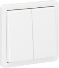 Niko Hydro Белый Переключатель 2-клавишный, IP55, пруж клеммы, 701-32605 Niko Hydro Белый Переключатель 2-клавишный, IP55, пруж клеммы, 701-32605