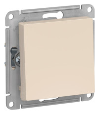 ATN000221 - ATLASDESIGN 1-клавишный ВЫКЛЮЧАТЕЛЬ 2-полюсный, 10АХ, механизм, БЕЖЕВЫЙ, Systeme Electric